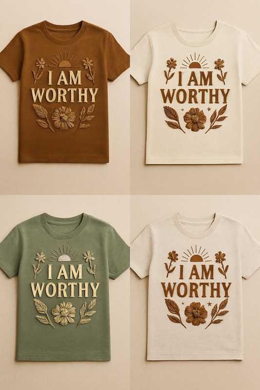 I Am Worthy – Empowerment T-Shirt
